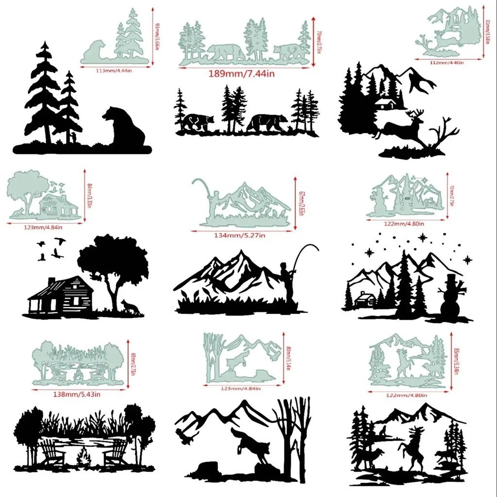 

New 2024 Metal Cutting Dies Forest animal house diy Scrapbooking Photo Album Decorative Embossing PaperCard Crafts Dies