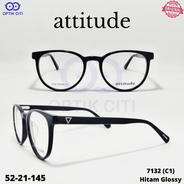 Frame Kacamata Pria Wanita Attitude 7132 Original
