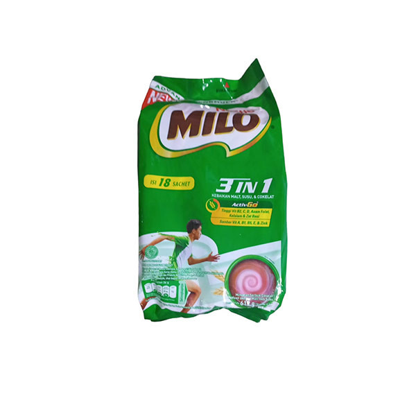 

MILO 3 IN 1 18 PCS X 34 GR