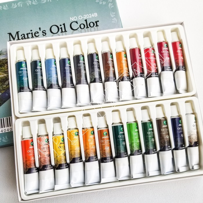 

Maries Oil Colour set 24x12ml / Cat Minyak Maries set