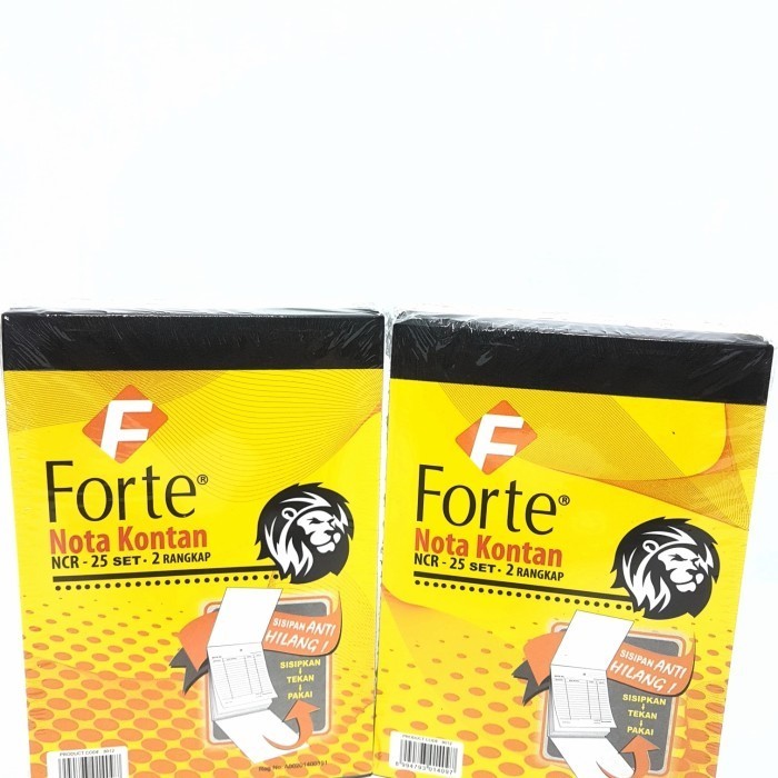 

GROSIR 10 BUKU NOTA KONTAN FORTE RANGKAP 2 NCR-25SET KECIL - R 2 KECIL