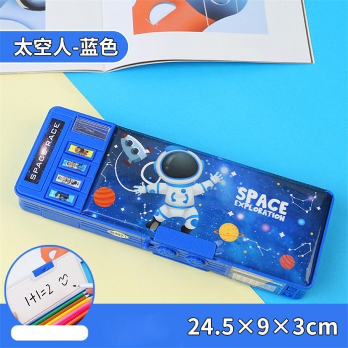 

[New Arrival] Kotak Pensil Anak Dengan Kata Sandi Ganda Space Exploration - Blue SpaceExplo