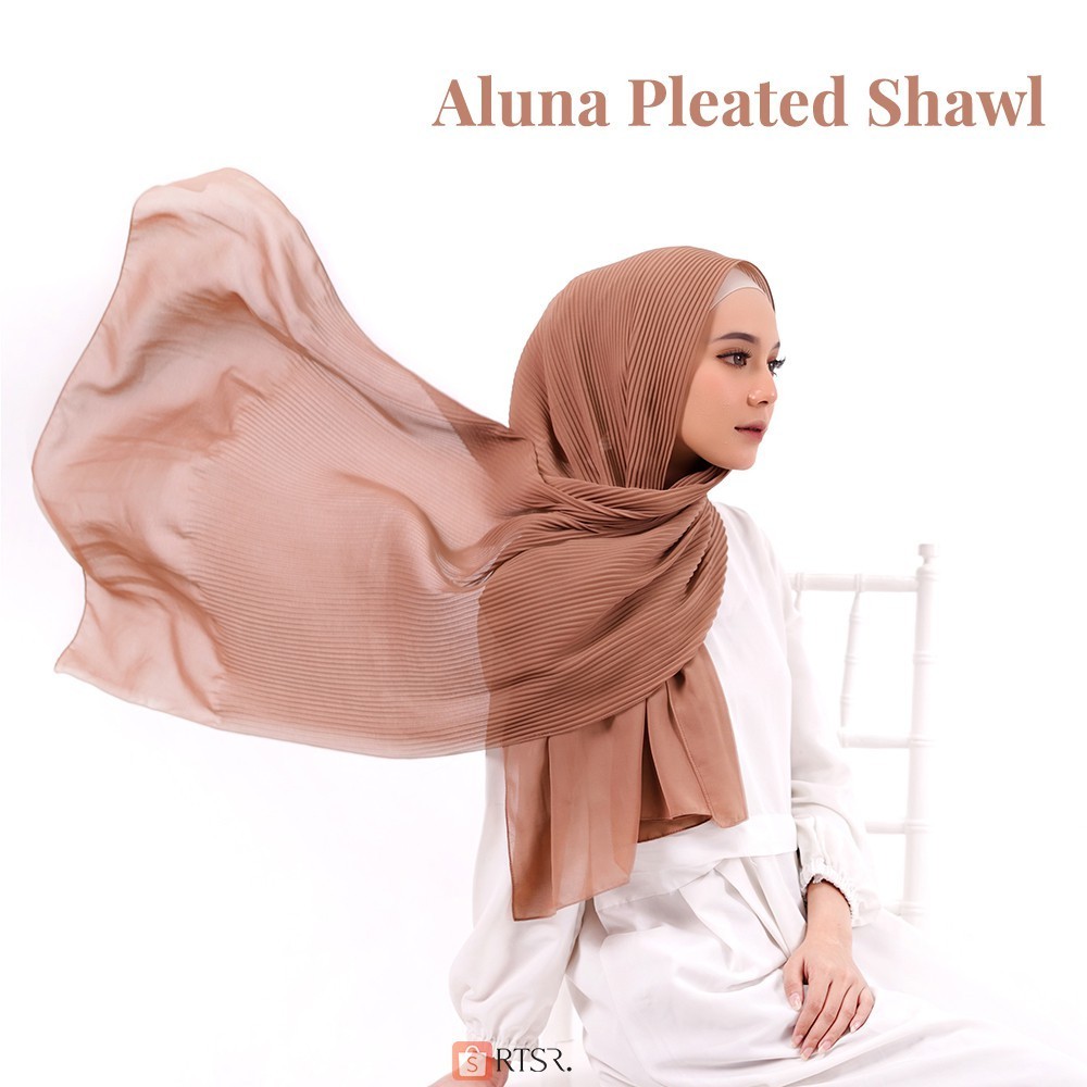 RTSR Aluna Pleated Shawl / Pashmina Plisket / Hijab Pashmina