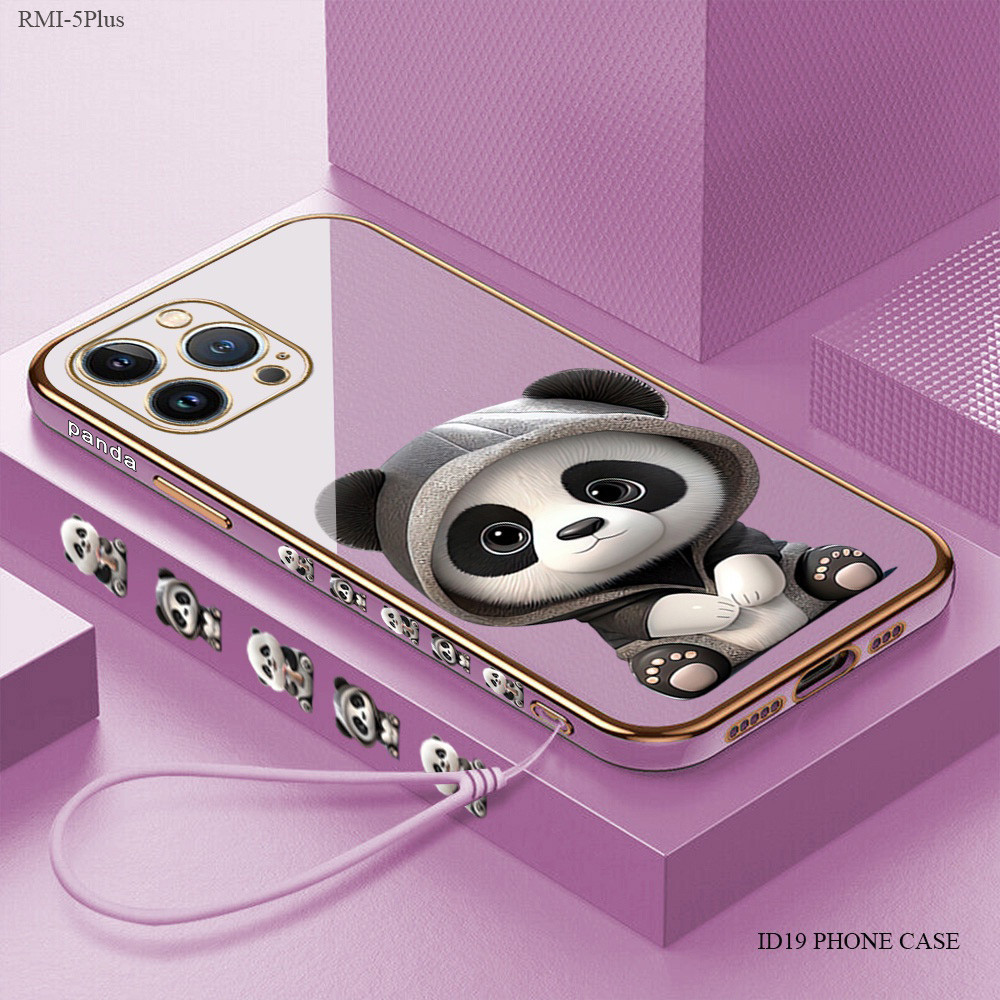 Fashion Lanyard Casing Hp For Xiaomi Redmi 5 Plus Untuk Phone Soft Case Tali Gantungan Cesing Softca