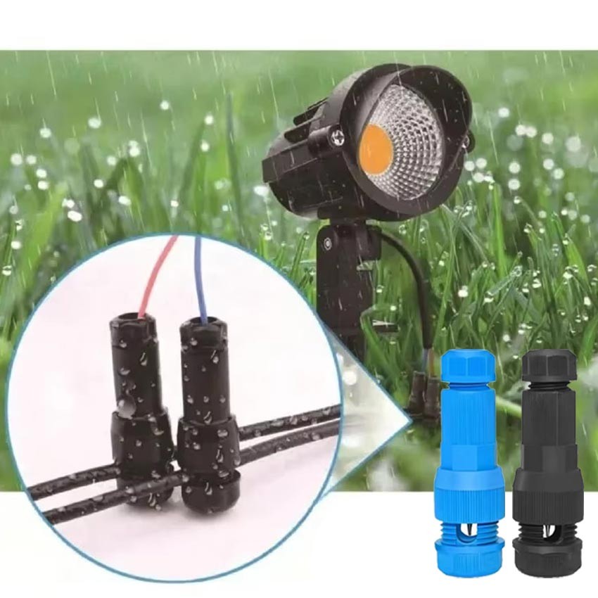 5Pcs Sambungan Kabel Listrik Pin Anti Air Waterproof Outdoor Ip68 - Soket Konektor Ip68 Waterproof