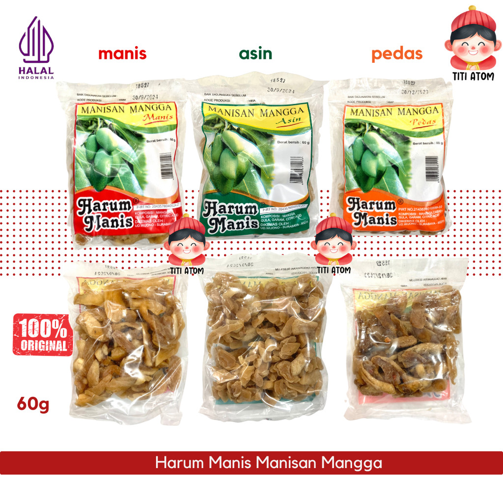 

Harum Manis Asinan Manisan Mangga Pencit Manis Asin Pedas 60g