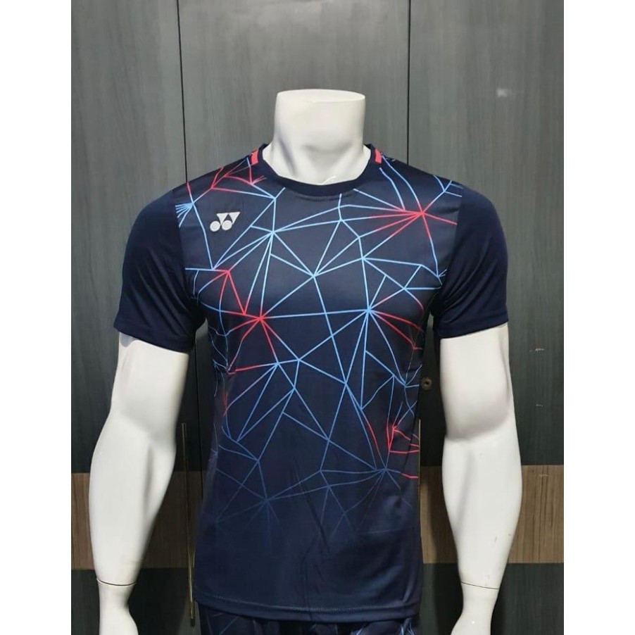 BAJU KAOS BADMINTON YONEX 1324 IMPORT - Merah, XL