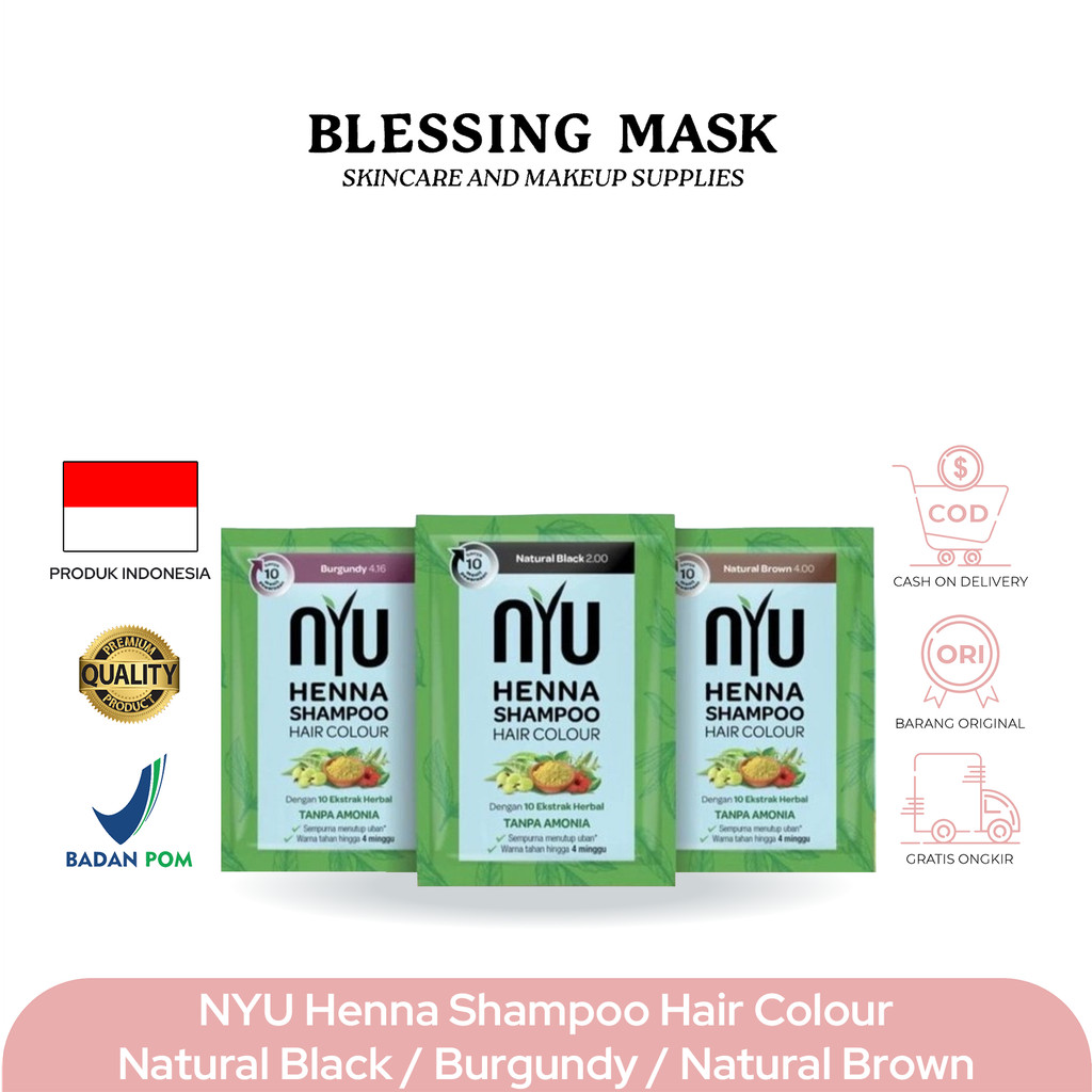 NYU Henna Shampoo Hair Color | NYU Henna Shampoo Permanen