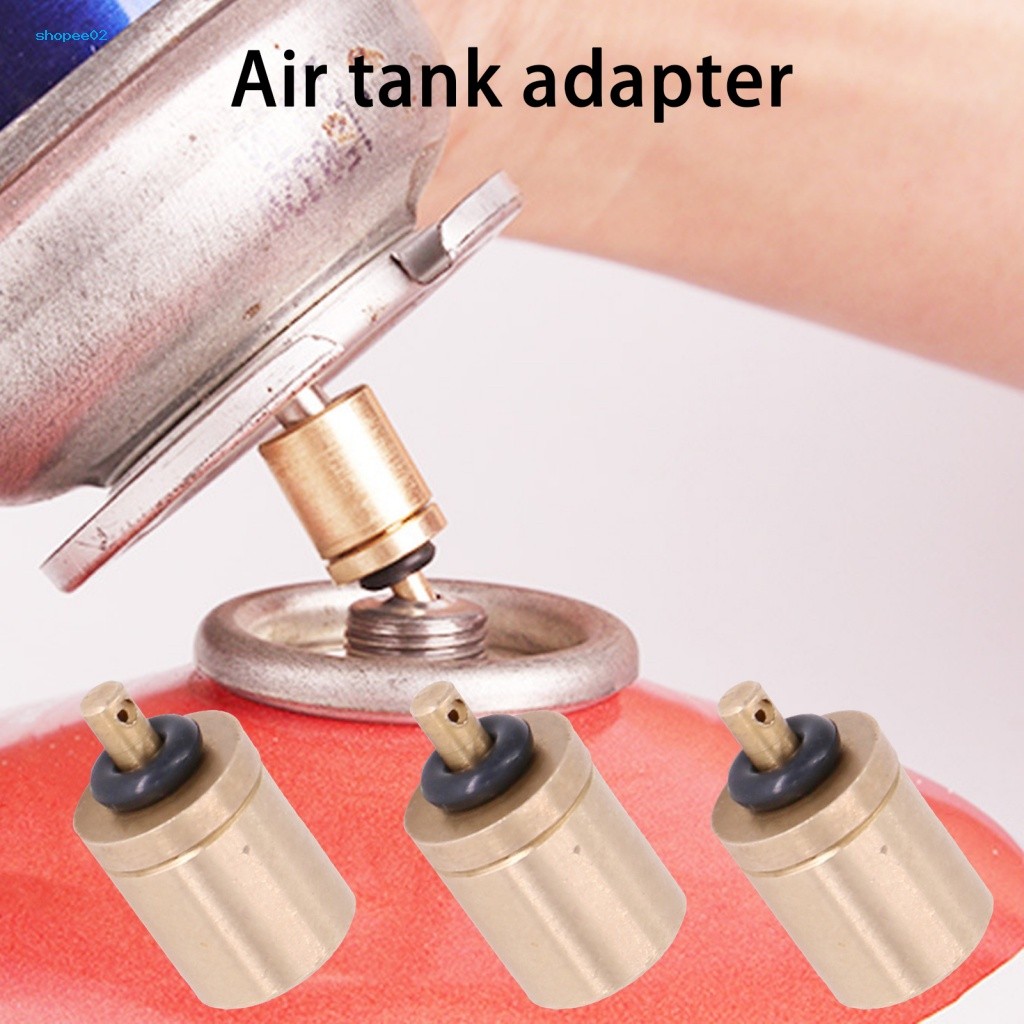 Gas Adapter Mini Safe Universal Copper Camping Stove Inflation Valve for Outdoor