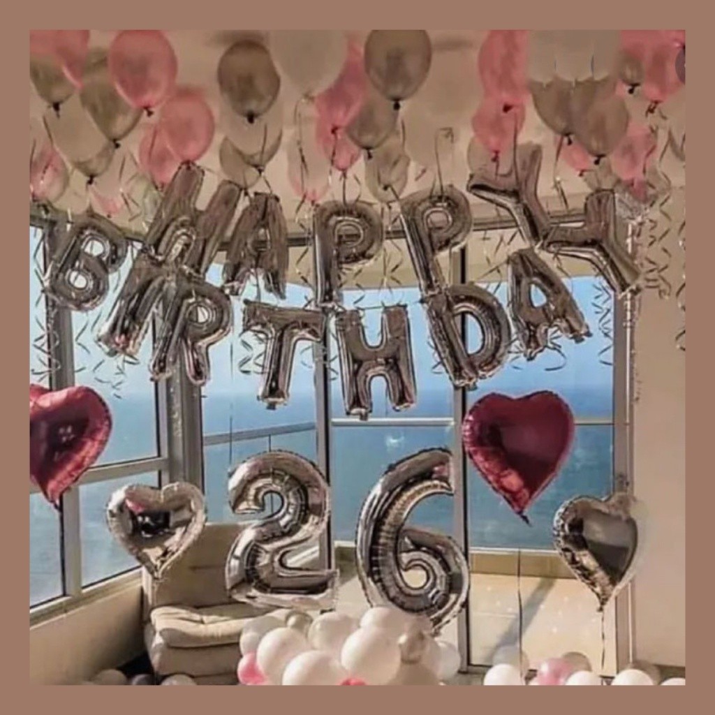 Paket Dekorasi Ulang Tahun Pink Silver