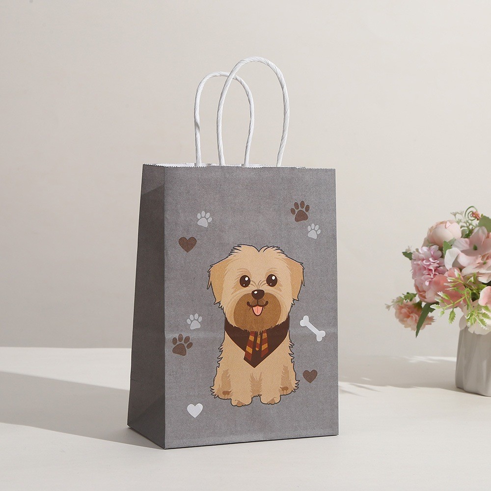 

[SATUAN] Paperbag tas kado ultah / Tas Gift Ultah Souvenir motif anjing kartun lucu