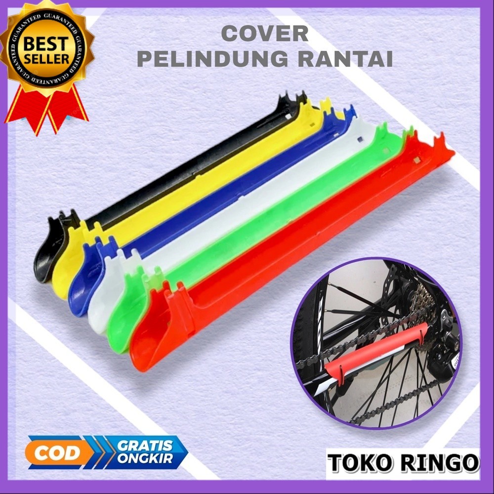 cover pelindung rantai sepeda gunung mtb lipat chain guard plastik