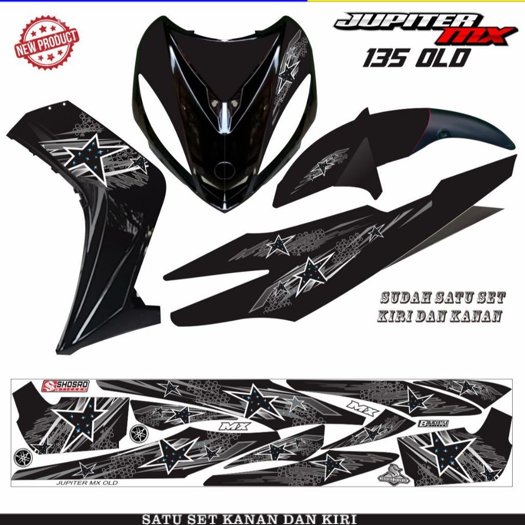 VARIASI STIKER STRIPING JUPITER MX LAMA 135 VARIASI