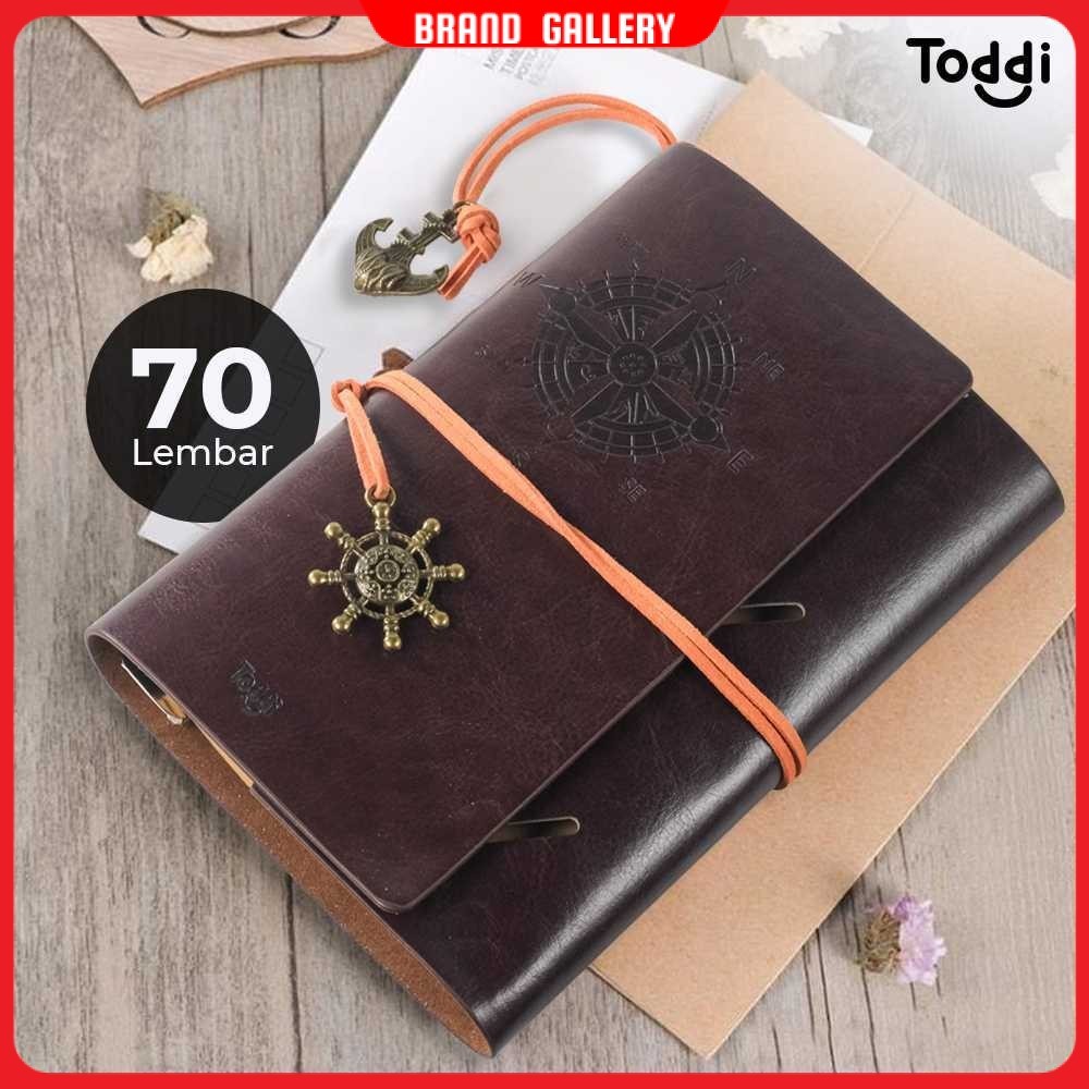 

Toddi Buku Jurnal Leather Notebook Diary A6 72GSM 140 Halaman Blank - 8005
