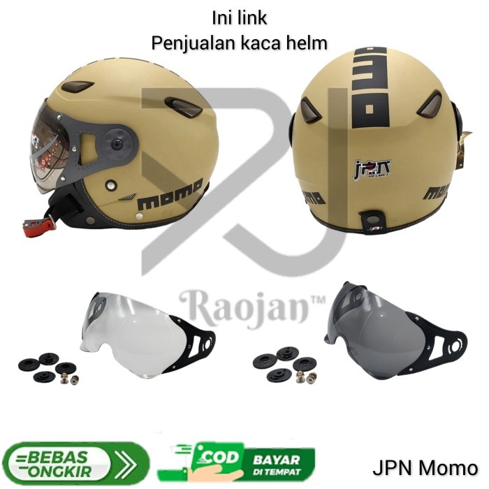 Kaca helm Pilot JPN Momo Kawai Visor helm Pilot JPN Momo Kawai