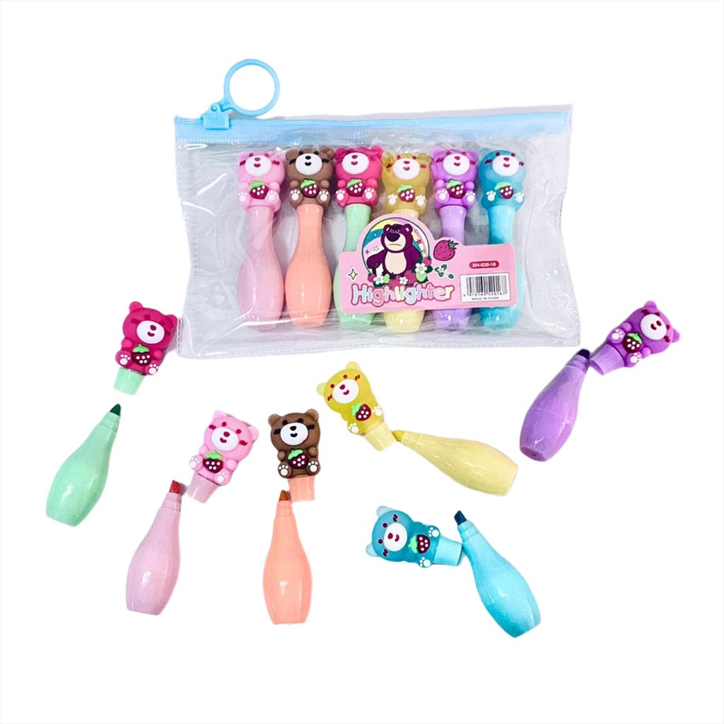 

[P] HIGHLIGHTER PEN XH-520-16 KARAKTER LOTSO [1SET 6 PCS]