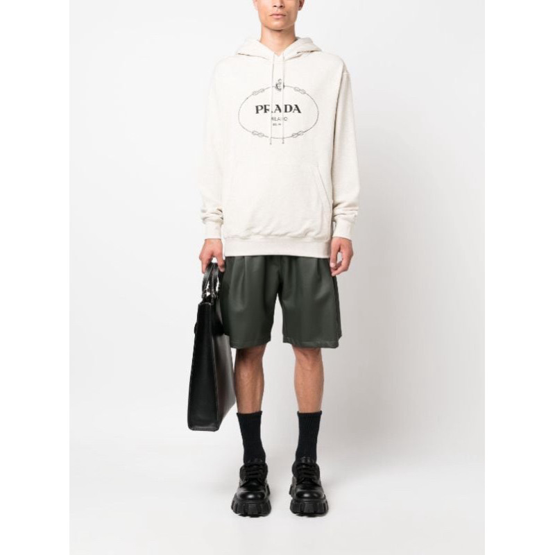 [Unisex] Sweater Prada Logo Hoodie