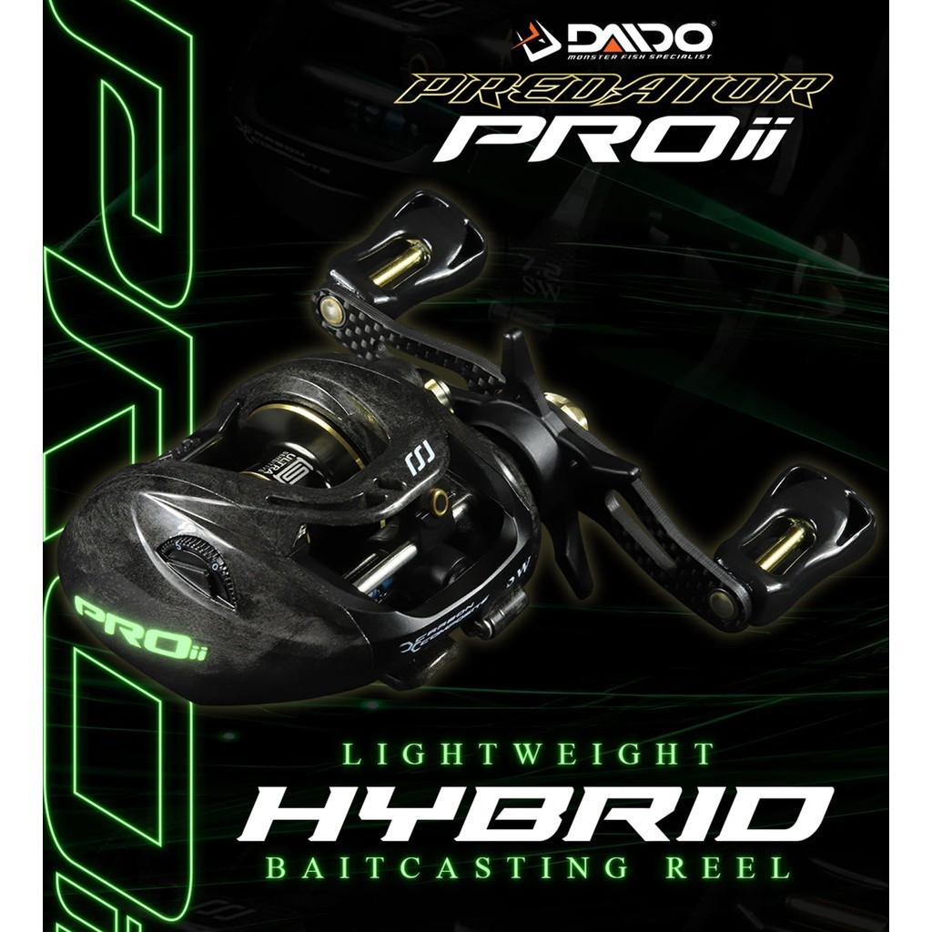 Reel Baitcasting Daido Predator Pro SW 200 Series & Finesse 150 SW