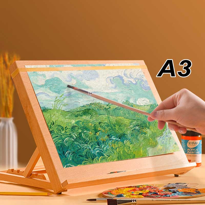 

Wooden Drawing Board A3 Sketching Board Table Top Papan Gambar