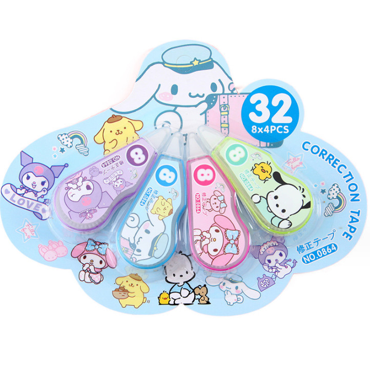 

J2 - Tip ex sanrio set 4pcs lucu Cute motif correction tape