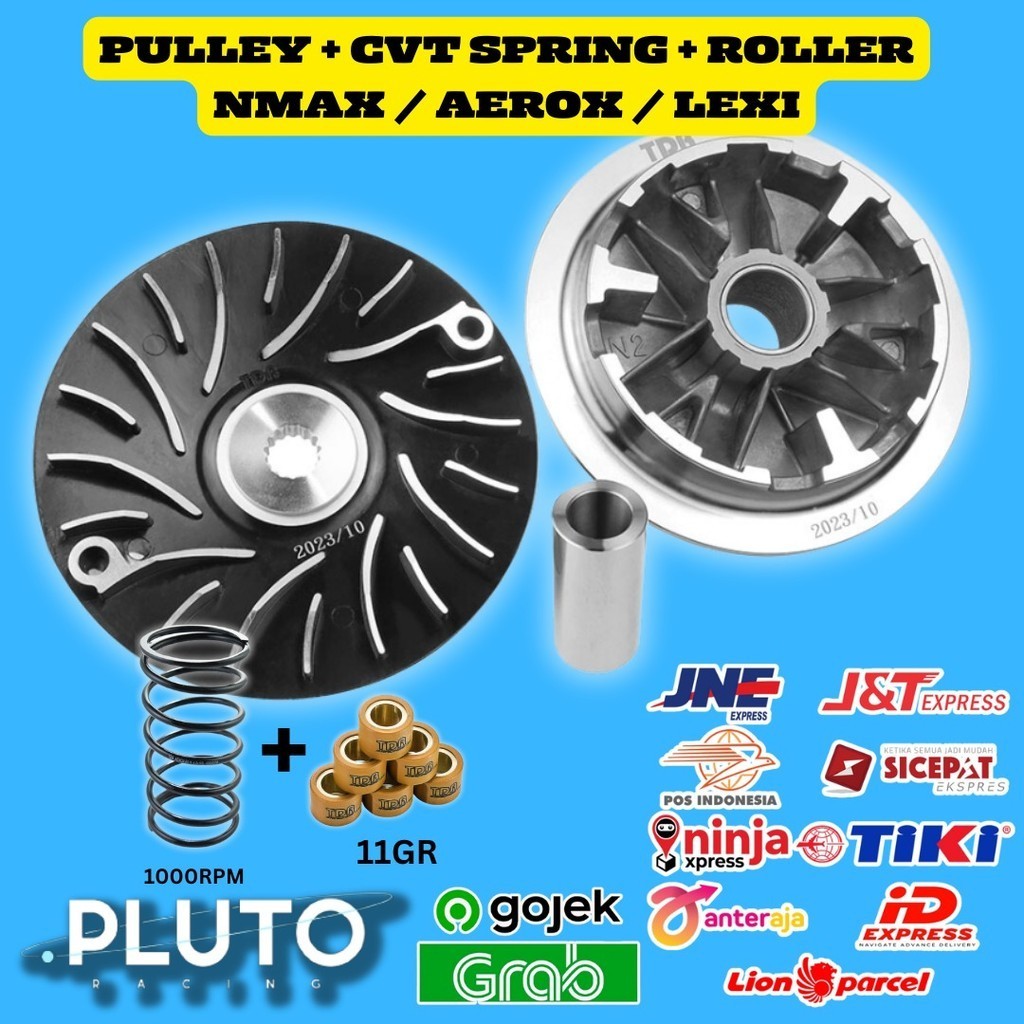 PAKET UPGRADE CVT TDR NMAX AEROX LEXI - PULLEY SET - ROLLER - PER CVT