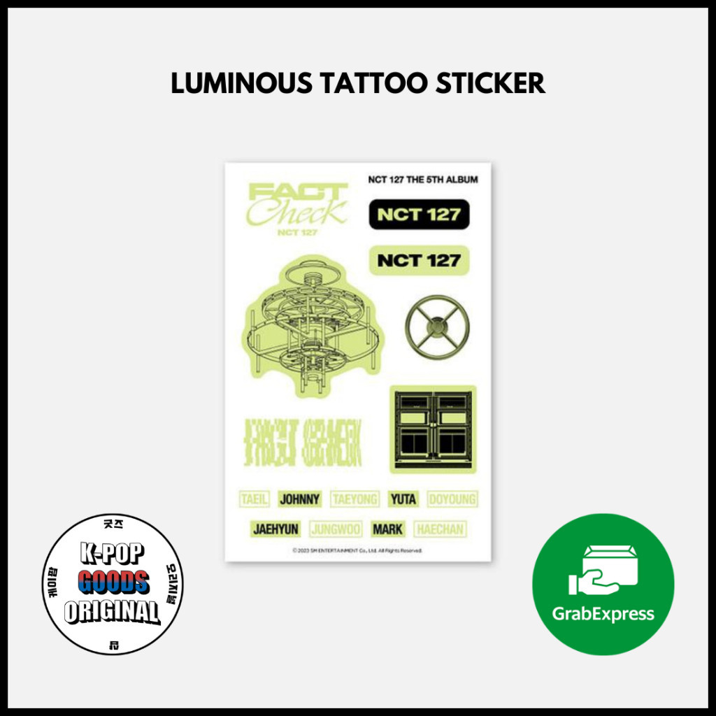 [READY STOCK] NCT 127 LUMINOUS TATTOO STICKER FACT CHECK