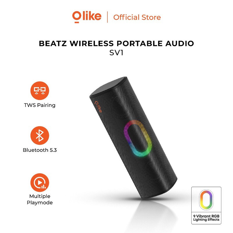 (777MOBILE) OLIKE SPEAKER BLUETOOTH PORTABLE STEREO TWS WIRELESS SPEAKER MIC SV1