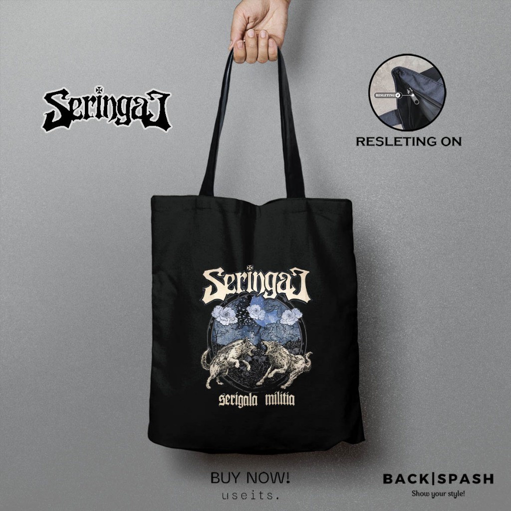 Totebag Seringai - Totebag Tas Pria Wanita Band Seringai THD By Ews.co