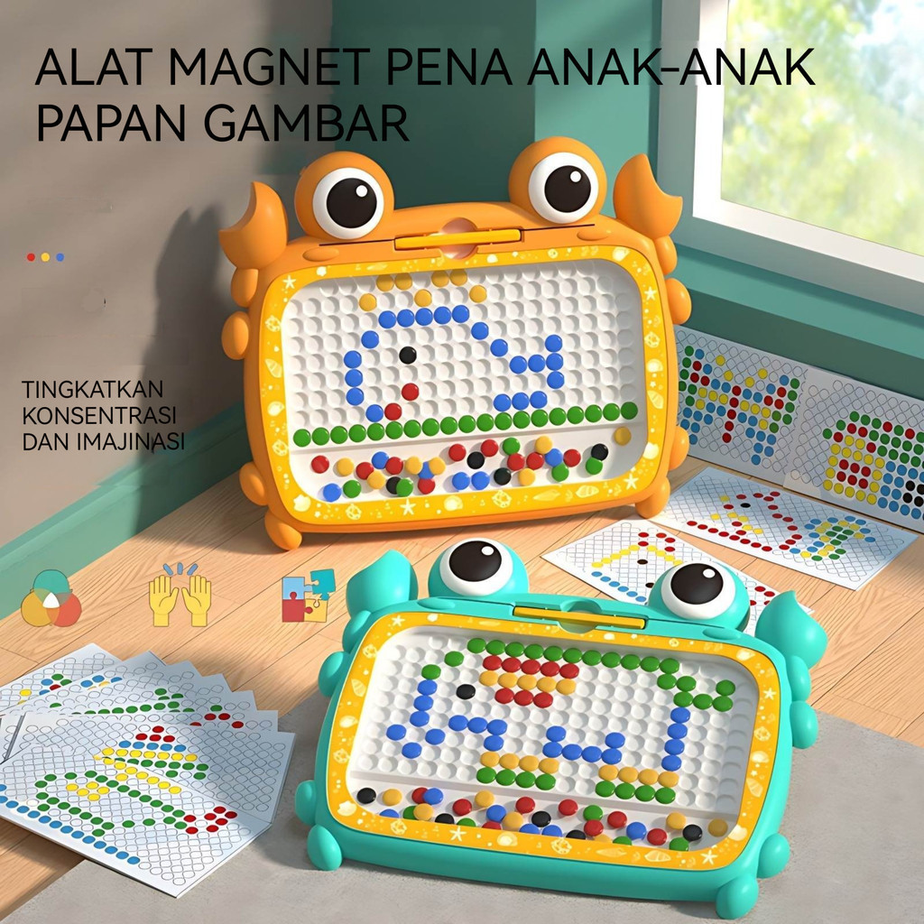 DIY Magnetic Board Drawing / Mainan Edukasi Anak Magnetic Board Drawing / Besar Papan Gambar Magnet 