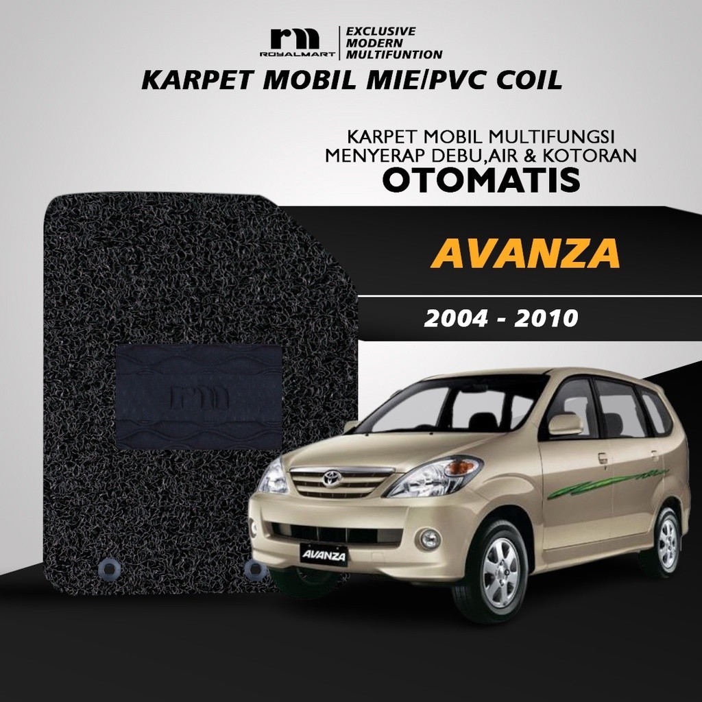 Royal Mart - Karpet Mobil Toyota Avanza 2004 - 2010 Non Bagasi 1 Warna / Carpet Mie Bihun Premium Ke