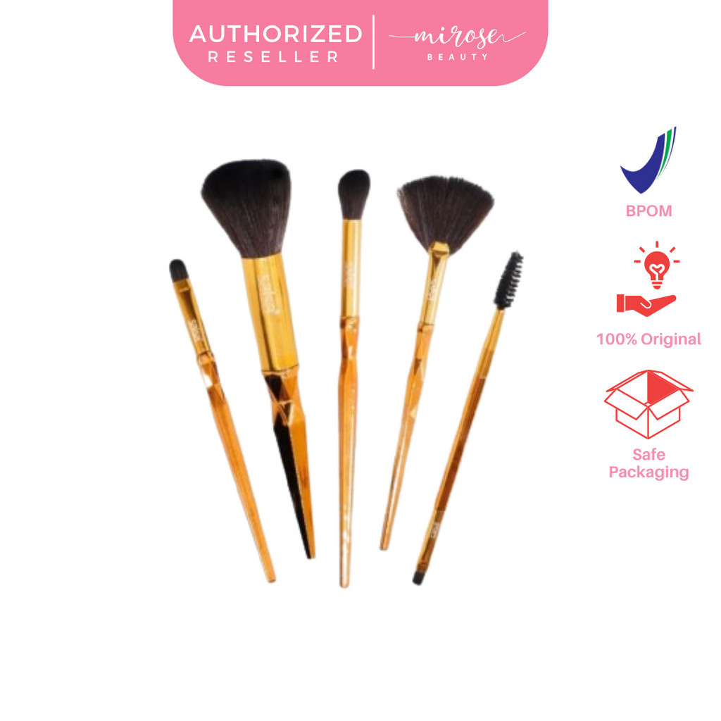 SALSA Abrakada Brush - Kuas Make Up Set Brush Pemula Alat Rias Lembut