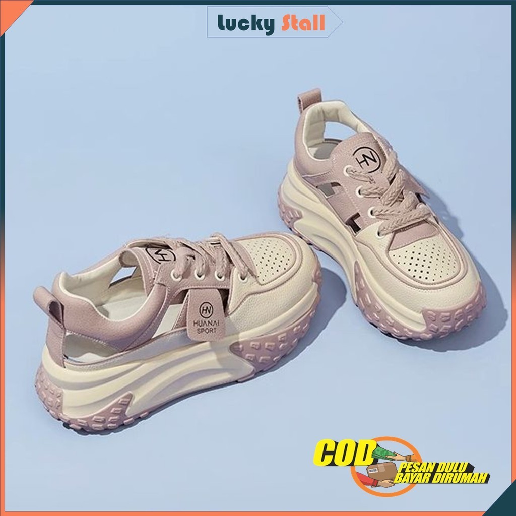 GRATIS BOX Sepatu Sneakers Harajuku Style Casual Shoes Terbaru LS-0353