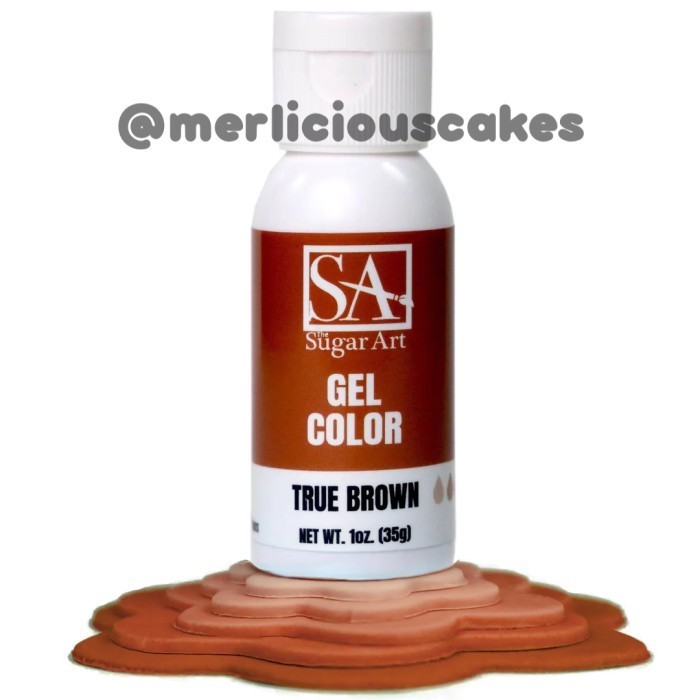 

True Brown Gel Color The Sugar Art Pewarna Makanan 35 Gram
