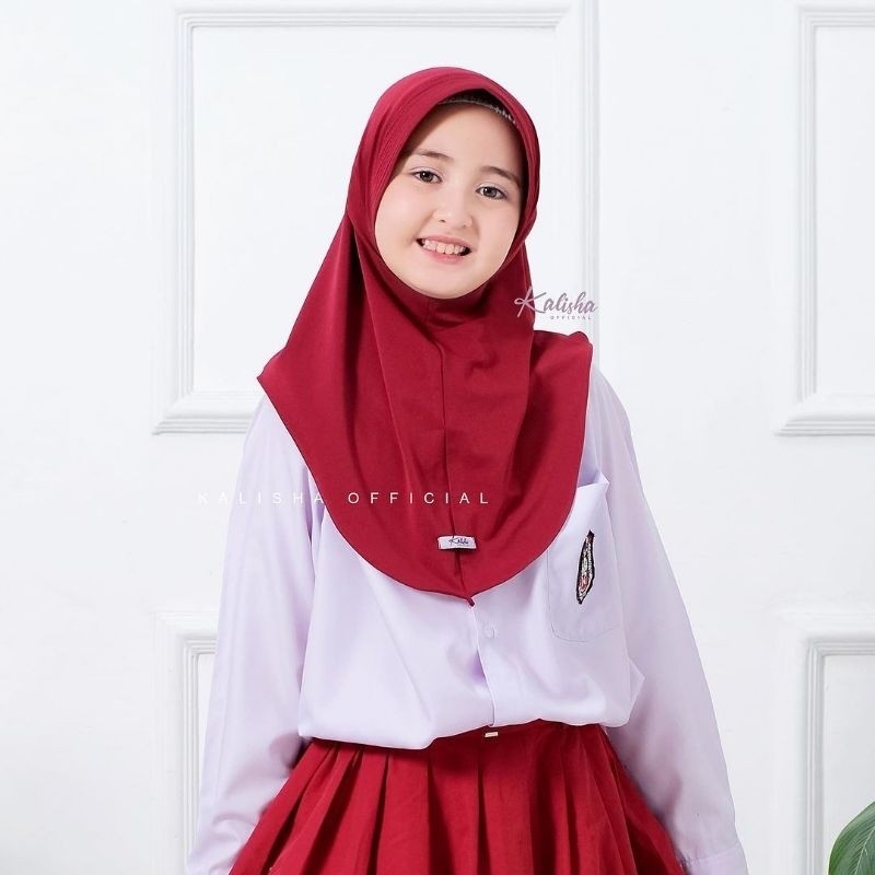 Hijab anak sekolah SD SMP Bergo sport S bergo Hamidah kenan