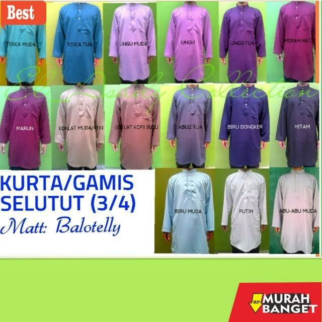 Baju timur tengah pria- ATASAN KURTA/GAMIS PAKISTAN SELUTUT IKHWAN PRIA PREMIUM