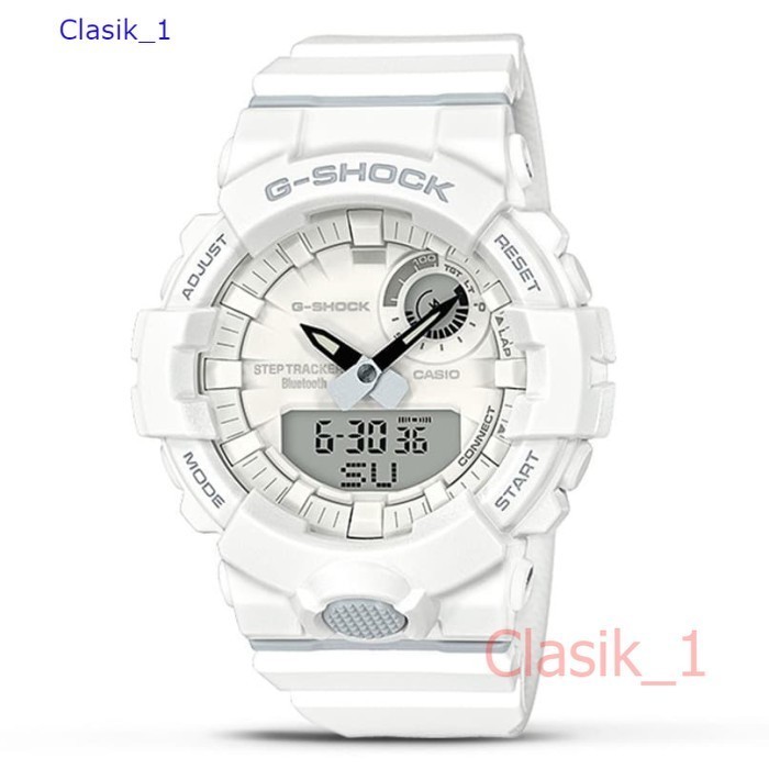 Original 100% Casio G-Shock GBA-800-7ADR - Jam Tangan Pria - Putih Garansi Resmi 2 Tahun