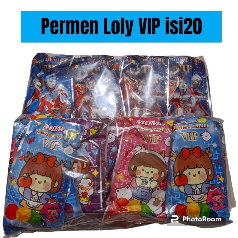 

permen Loly VIP isi 20