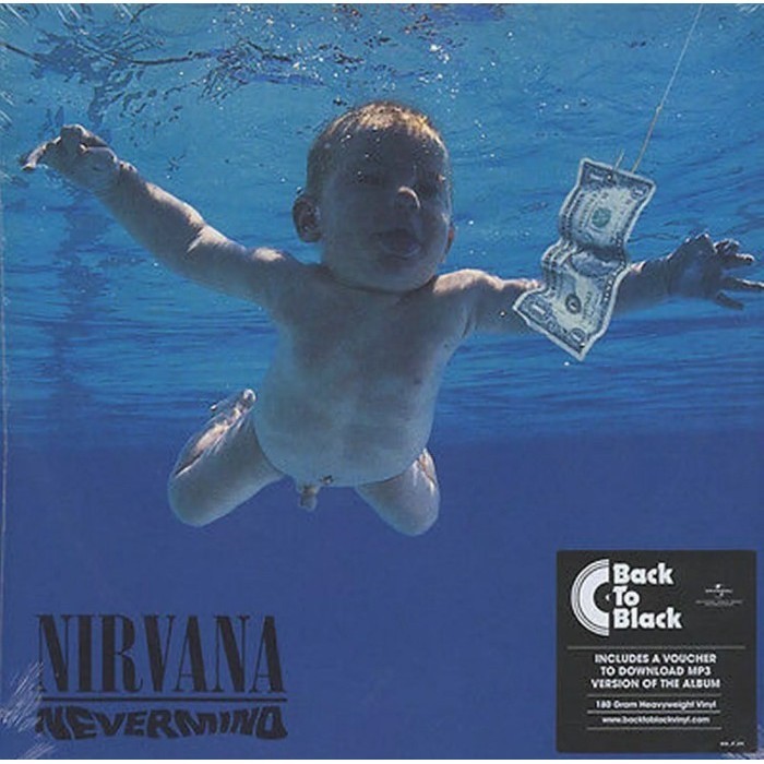 LP VINYL PIRINGAN HITAM NIRVANA - NEVERMIND ORIGINAL