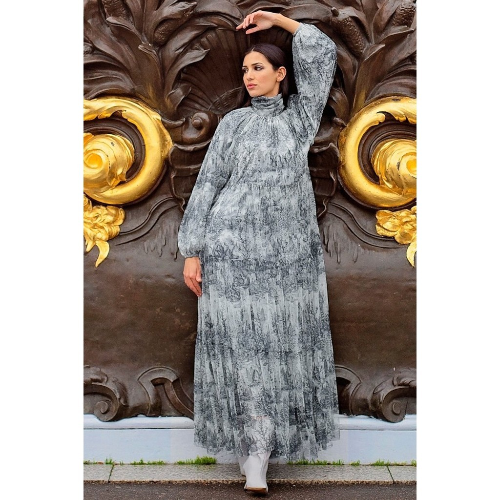 Benang Jarum - El Mar Minorca Long Dress - Grey - M