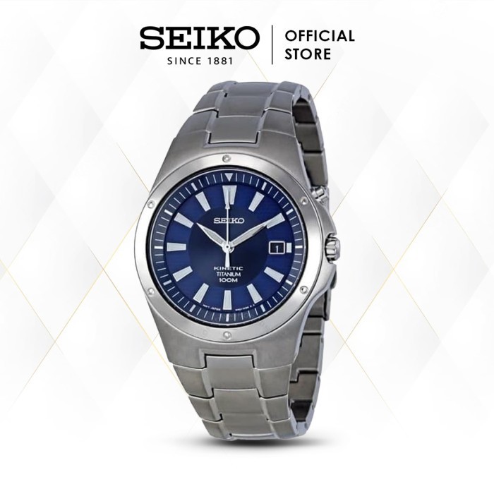 "Silan.Syo" - PASTI READY Jam Tangan Pria Seiko Kinetic SKA395P1 Titanium Quartz Original