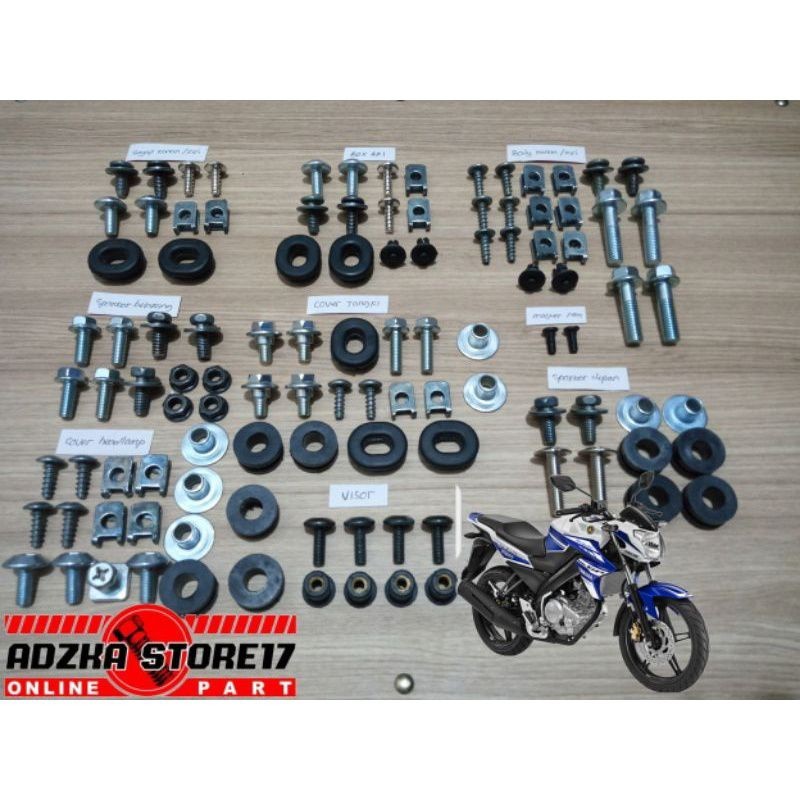 Baut Vixion FullSet / Baut Yamaha Vixion Full Body / COD Baut Yamaha Vixion Fullset 1Set Fullbody