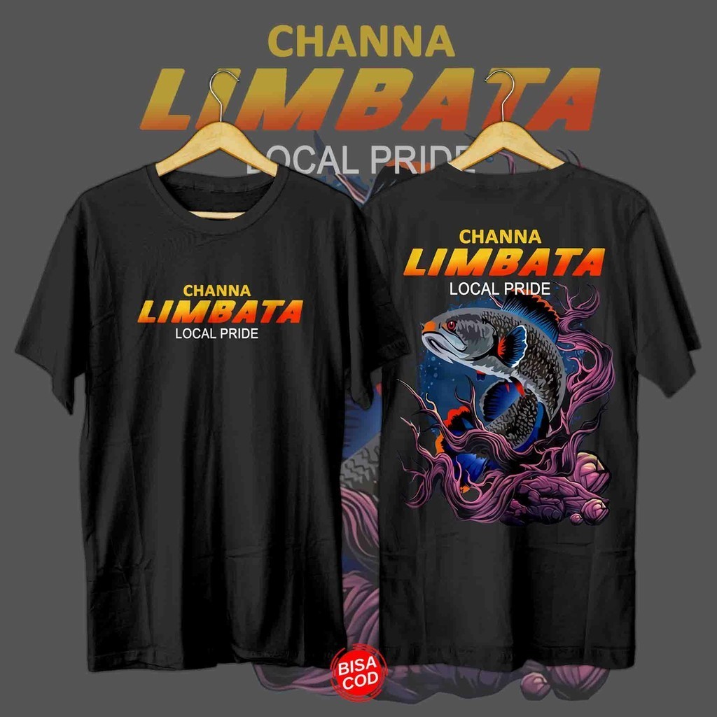 Kaos Channa Limbata Snakehead Local Pride Chana Baju Ikan Hias Fish Predator Aquascaper Mancing Mani