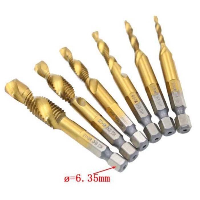 

DMKN Mata Bor Drill Bit Countersink HSS M3-M10 6 PCS