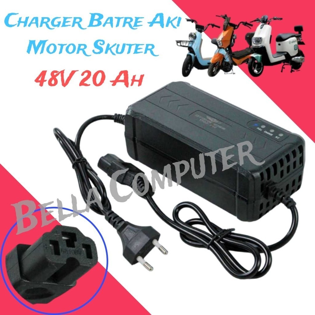 Adaptor Charger Baterai Sepeda listrik Motor Skuter 48V 20Ah - YF2021-12 / Cas Baterai Sepeda Listri