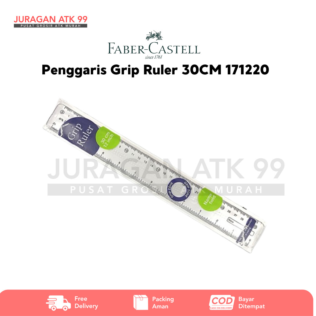 

Penggaris Grip Ruler Fabel-Castell 30CM 171220