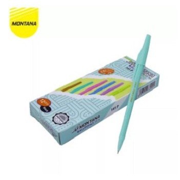 

CY - 12 PCS / 1 PACK MONTANA BALLPOINT PEN 141P WARNA PASTEL