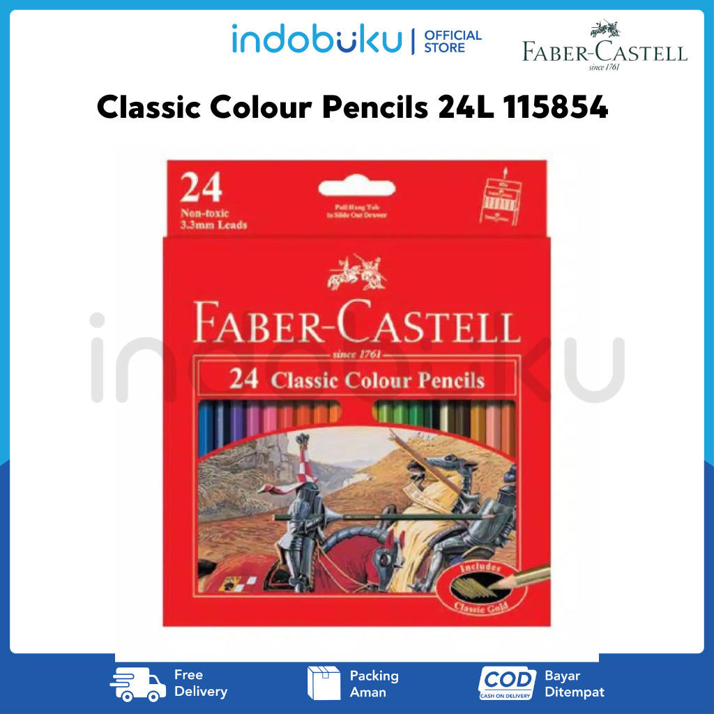

Classic Colour Pencils 24 Long Faber-Castell 115854