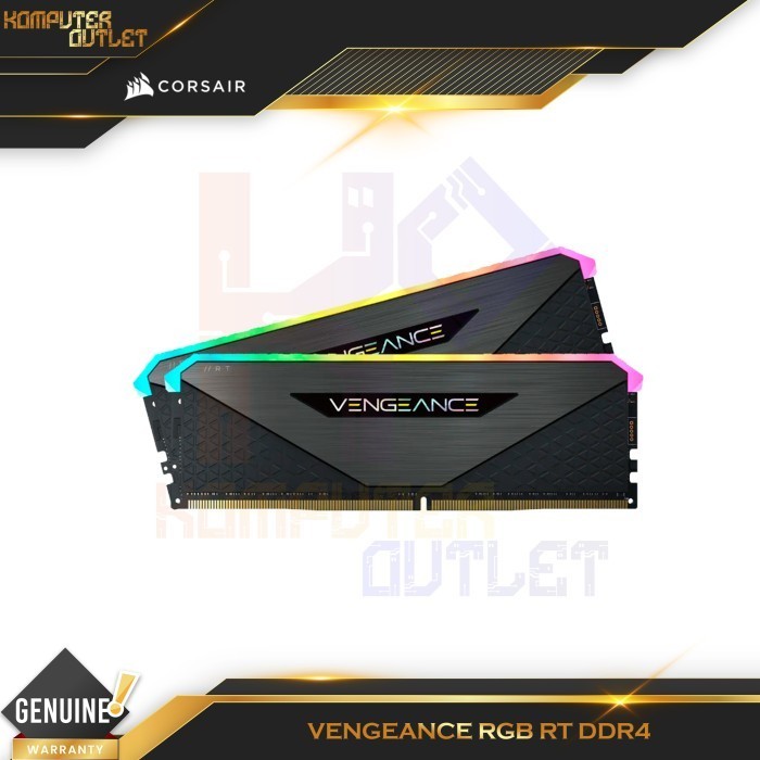 Corsair 16 Gb Kit Vengeance RGB RT DDR4 16Gb 3600 4000MT/s Ram Pc