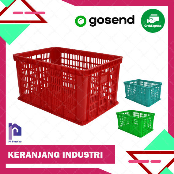 

KERANJANG INDUSTRI [XL] / BOX CONTAINER / KONTAINER / KRAT PLASTIK - Bebas