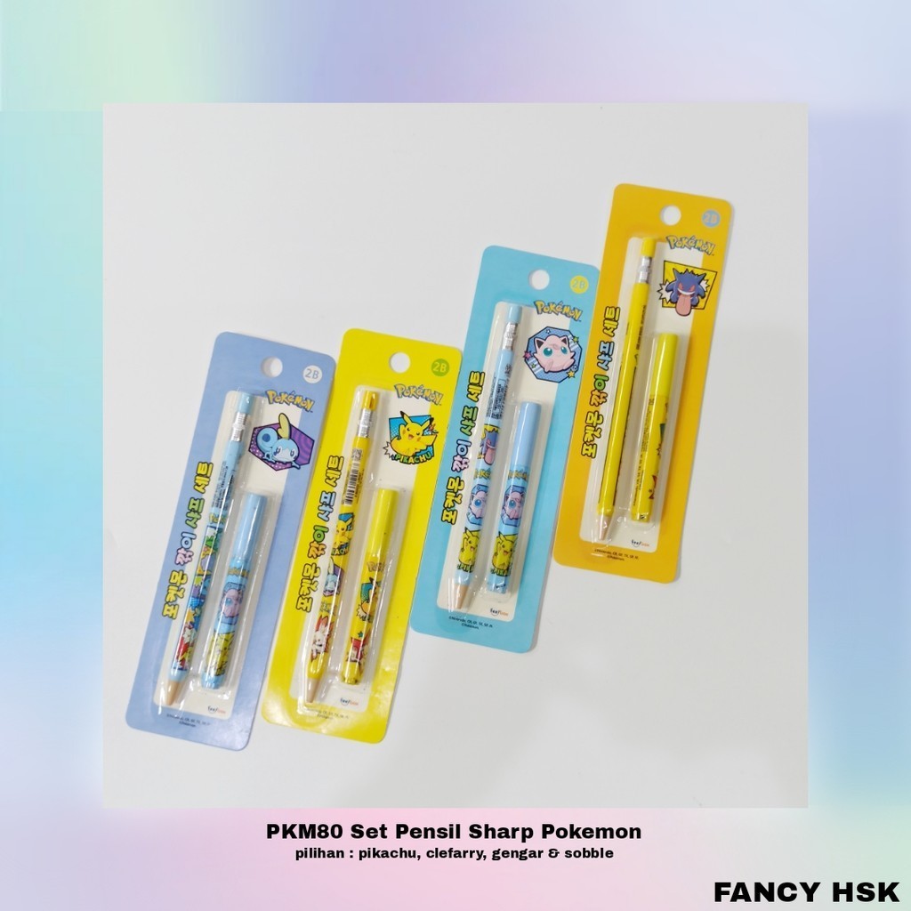 

KOREA SET PENSIL SHARP POKEMON PKM80